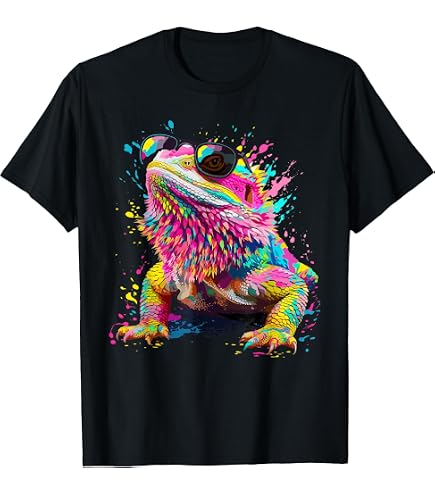 Amazon.com: Bearded Dragon Gamer Video Game Gecko Lizard T-Shirt
